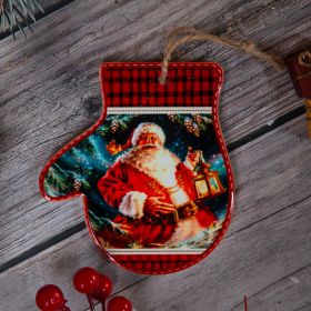 ПОДЛОЖКА ЗА ЧАША  / РЪКАВИЧКА /  - КОЛЕДА У ДОМА