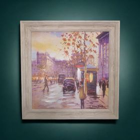 КАРТИНА ЗА СТЕНА 34см*34см - ГРАДСКА СУЕТА