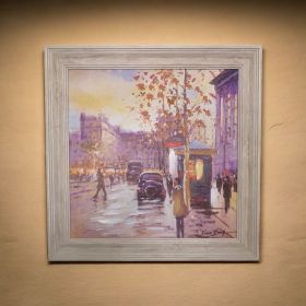 КАРТИНА ЗА СТЕНА 34см*34см - ГРАДСКА СУЕТА