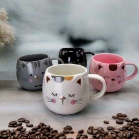 КОМПЛЕКТ 4 броя ЧАШИ КОТЕ - КОТЕШКИ УСМИВКИ