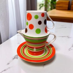ЕДИНИЧЕН КОМПЛЕКТ ЗА ТОПЛА НАПИТКА / ЧАША,ЧИНИЙКА И ЧАЙНИК / - УТРИННА СВЕЖЕСТ
