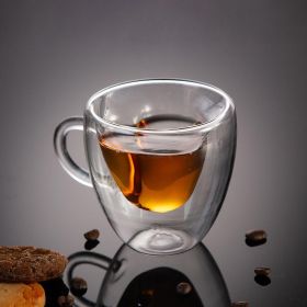 ЧАША С ДВОЙНИ СТЕНИ - СЪРЦЕ ОТ СТЪКЛО