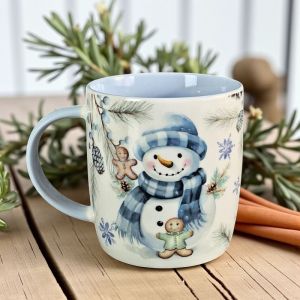 КОЛЕДНА ЧАША / избор от 2 вида / - СИНИ УТРИНИ В СНЕГА