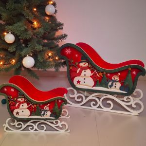 КОМПЛЕКТ 2 БРОЯ ДЕКОРАТИВНИ КОЛЕДНИ ШЕЙНИ - ИЗНЕНАДА ОТ ДЯДО