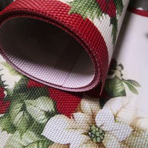 КОМПЛЕКТ ОТ 6 броя ПОДЛОЖКИ ЗА ХРАНЕНЕ - КОЛЕДНИ ЗВЕЗДИ НА ТРАПЕЗАТА