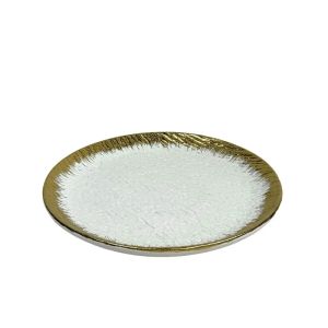 ПЛАТО 29см - КЛАСИКА В БЯЛО И ЗЛАТНО