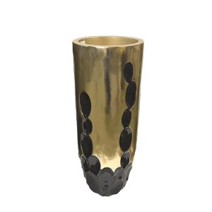 ГОЛЯМА ВАЗА 90см - КЛАСИКА В ЧЕРНО И ЗЛАТО