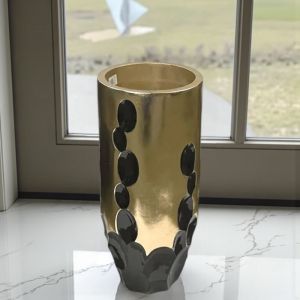 ГОЛЯМА ВАЗА 70см - КЛАСИКА В ЧЕРНО И ЗЛАТО