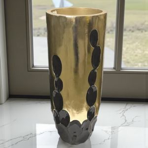 ГОЛЯМА ВАЗА 90см - КЛАСИКА В ЧЕРНО И ЗЛАТО