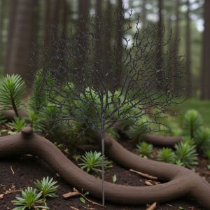 ДЕКОРАТИВЕН БРУКАТЕН СТРЪК ЧЕРЕН КОРАЛ - БЛЯСЪК В НОЩТА