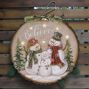 КОЛЕДНО ПАНО С ЛЕД-СВЕТЛИНКИ - КРАСОТАТА НА ДЪРВОТО