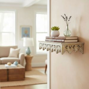 СТИЛНА ЕТАЖЕРКА ЗА СТЕНА 76см - ДАНТЕЛЕНА ПРЕЛЕСТ