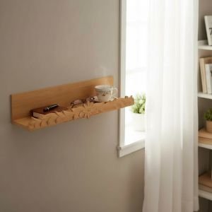 РАФТ / ЕТАЖЕРКА ЗА СТЕНА 60см - ЦЪФНАЛО ДЪРВО 