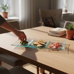 СТЪКЛЕН ПРАВОЪГЪЛЕН ОРДЬОВЪР - РЕЛЕФ И ПРОЗРАЧНОСТ