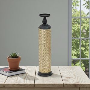 Свещник в златисто и черно