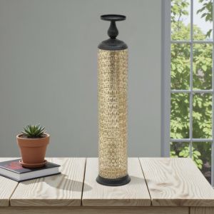 Свещник в златисто и черно