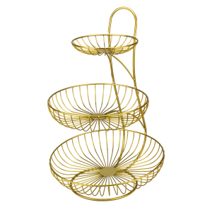 ПОДНОС НА ТРИ НИВА - ЗЛАТНА КЛЕТКА