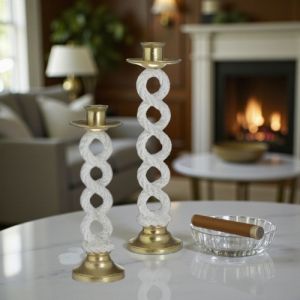 КОМПЛЕКТ ОТ 2броя СВЕЩНИЦИ - КОРАБНИ ВЪЖЕТА