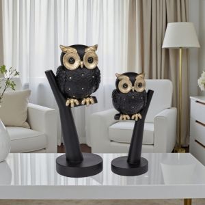 ДЕКОРАТИВНА ФИГУРА БУХАЛ - ЗЛАТНА НОЩ