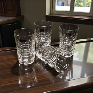 КРИСТАЛНИ ЧАШИ ЗА ВОДА 4 броя - КРИСТАЛНА РОЗЕТКА