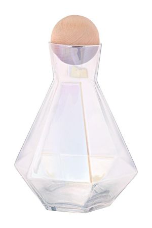 СЕТ ЗА УИСКИ 7 ЧАСТИ С НАКЛОНЕНИ ЧАШИ /гарафа+6 чаши/ - ХАМЕЛЕОНОВИ НЮАНСИ