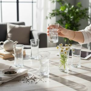 ЧАШИ ЗА УЗО  / КОМПЛЕКТ ОТ 6 БРОЯ / - СЛЪНЧЕВА ЦЕЛУВКА ОТ ГЪРЦИЯ