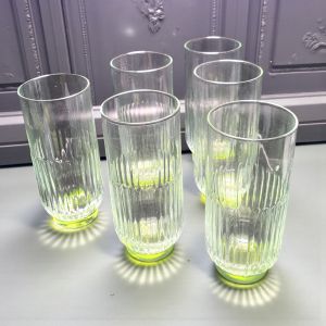 КОМПЛЕКТ ЧАШИ ЗА ВОДА / БЕЗАЛКОХОЛНО 6 броя -ПЪСТРА ДЪГА