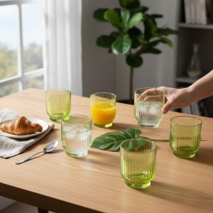 КОМПЛЕКТ ЧАШИ ЗА АЛКОХОЛ 6 броя - ПЪСТРА ДЪГА