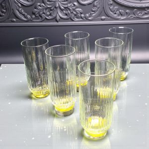 КОМПЛЕКТ ЧАШИ ЗА ВОДА / БЕЗАЛКОХОЛНО 6 броя -ПЪСТРА ДЪГА