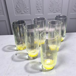 КОМПЛЕКТ ЧАШИ ЗА ВОДА / БЕЗАЛКОХОЛНО 6 броя -ПЪСТРА ДЪГА