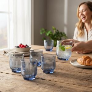 КОМПЛЕКТ ЧАШИ ЗА АЛКОХОЛ 6броя - ПЪСТРА ДЪГА