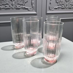 КОМПЛЕКТ ЧАШИ ЗА ВОДА / БЕЗАЛКОХОЛНО 6 броя -ПЪСТРА ДЪГА