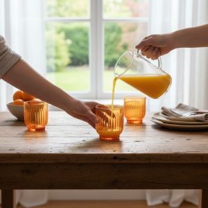 КОМПЛЕКТ ЧАШИ ЗА АЛКОХОЛ 6 броя - ПЪСТРА ДЪГА