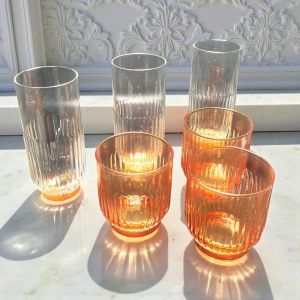 КОМПЛЕКТ ЧАШИ ЗА АЛКОХОЛ 6 броя - ПЪСТРА ДЪГА