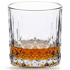 КОМПЛЕКТ ЧАШИ ОТ СТЪКЛО ЗА УИСКИ 330мл / 6 броя  - РЕШЕТКА ОТ СТРАСТ 