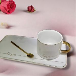 ЕДИНИЧЕН КОМПЛЕКТ ЗА КАФЕ - ЧЕРНО-БЯЛА  СТРАСТ