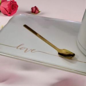 ЕДИНИЧЕН КОМПЛЕКТ ЗА КАФЕ - ЧЕРНО-БЯЛА  СТРАСТ