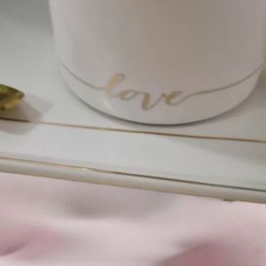 ЕДИНИЧЕН КОМПЛЕКТ ЗА КАФЕ - ЧЕРНО-БЯЛА  СТРАСТ