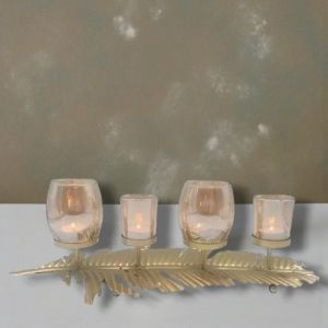 СВЕЩНИК ТРОПИЧЕСКО ЛИСТО - СВЕТЛИНИ ОТ ТРОПИКА 