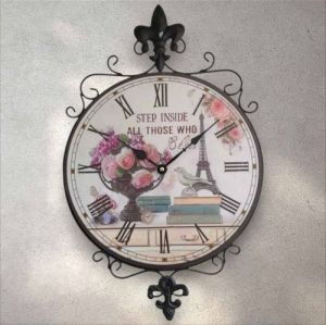 СТЕНЕН МЕТАЛЕН ЧАСОВНИК 55см - ТАЙНИТЕ НА ВРЕМЕТО