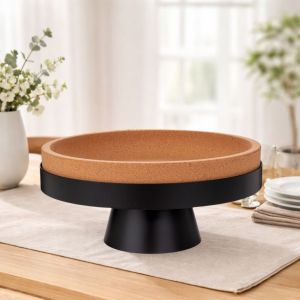 ЧЕРНО МЕТАЛНО ПЛАТО НА КРАК  - СИЛА ОТ ПРИРОДАТА