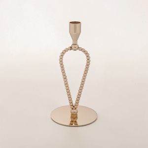 СВЕЩНИК ЗА КОНУСНА СВЕЩ - МЕДНИ РАМКИ