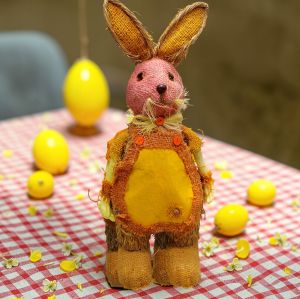 КОМПЛЕКТ 2 броя ФИГУРИ ЗАЙЦИ 45см - ЗЕБЛО И КОНОП 