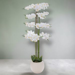 ИЗКУСТВЕНИ ОРХИДЕИ В АРАНЖИРОВКА 160см - НЕЖНОСТ И КРАСОТА