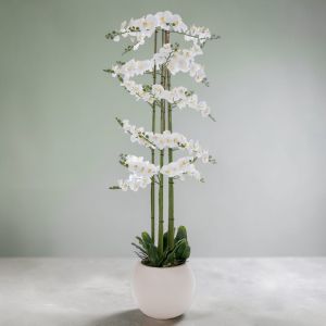 ИЗКУСТВЕНИ ОРХИДЕИ В АРАНЖИРОВКА 190см - НЕЖНОСТ И КРАСОТА