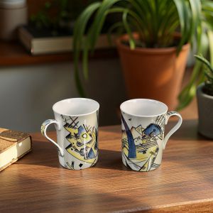 КОМПЛЕКТ ОТ 2 броя ЧАШИ - АБСТРАКТНИ ЖЕЛАНИЯ