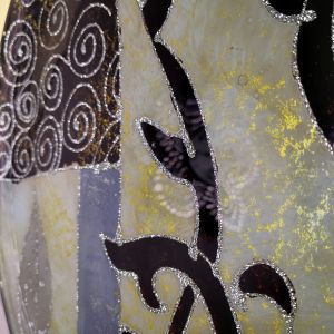 СВЕЩНИК ЗА 2 броя СВЕЩИ - АРТИСТИЧНИ УСМИВКИ