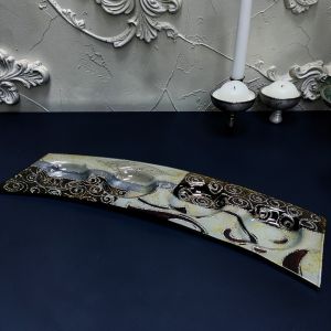 СВЕЩНИК ЗА 4 броя СВЕЩИ - АРТИСТИЧНИ УСМИВКИ