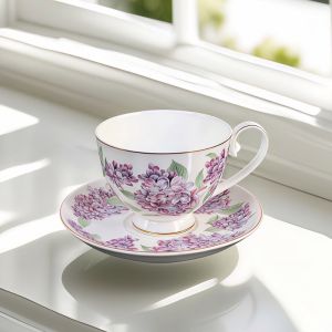 КОМПЛЕКТ ЗА КАФЕ / ЧАЙ ЗА ДВАМА 2чаши+2чинийки - ЛЮЛЯКОВИ НОЩИ