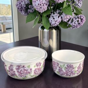 КОМПЛЕКТ ОТ 2 броя ПОРЦЕЛАНОВИ КУПИ С ВАКУМ КАПАК - ЛЮЛЯКОВИ НОЩИ